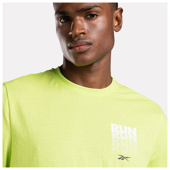 Reebok Ανδρική κοντομάνικη μπλούζα Run Graphic SS Tee Reebok Ανδρική κοντομάνικη μπλούζα Run Graphic SS Tee